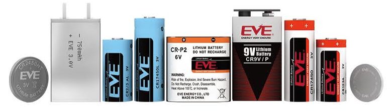 EVE lithium battery range